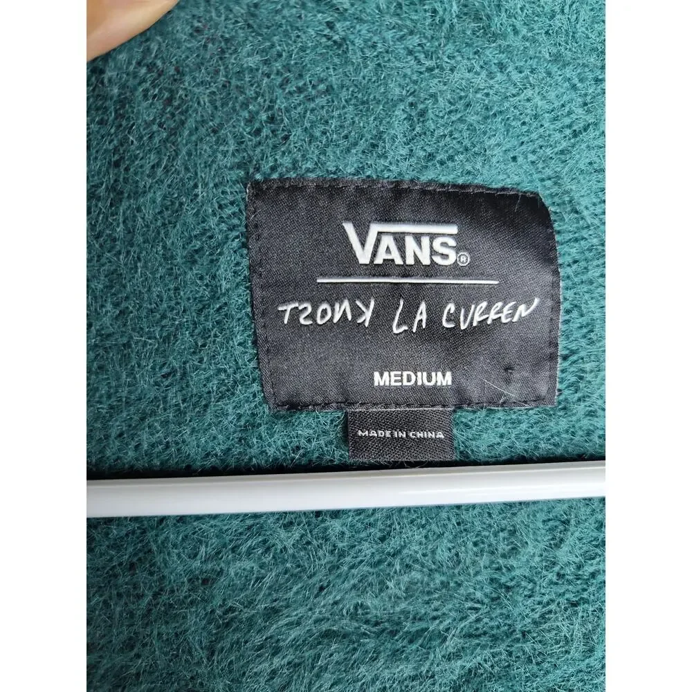 Vans X Curren X Knost Cardigan Teal Unisex Size Medium Thalia Pilgrim Saturday's - Picture 8 of 9
